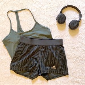 Adidas tech fit compression / exercise shorts